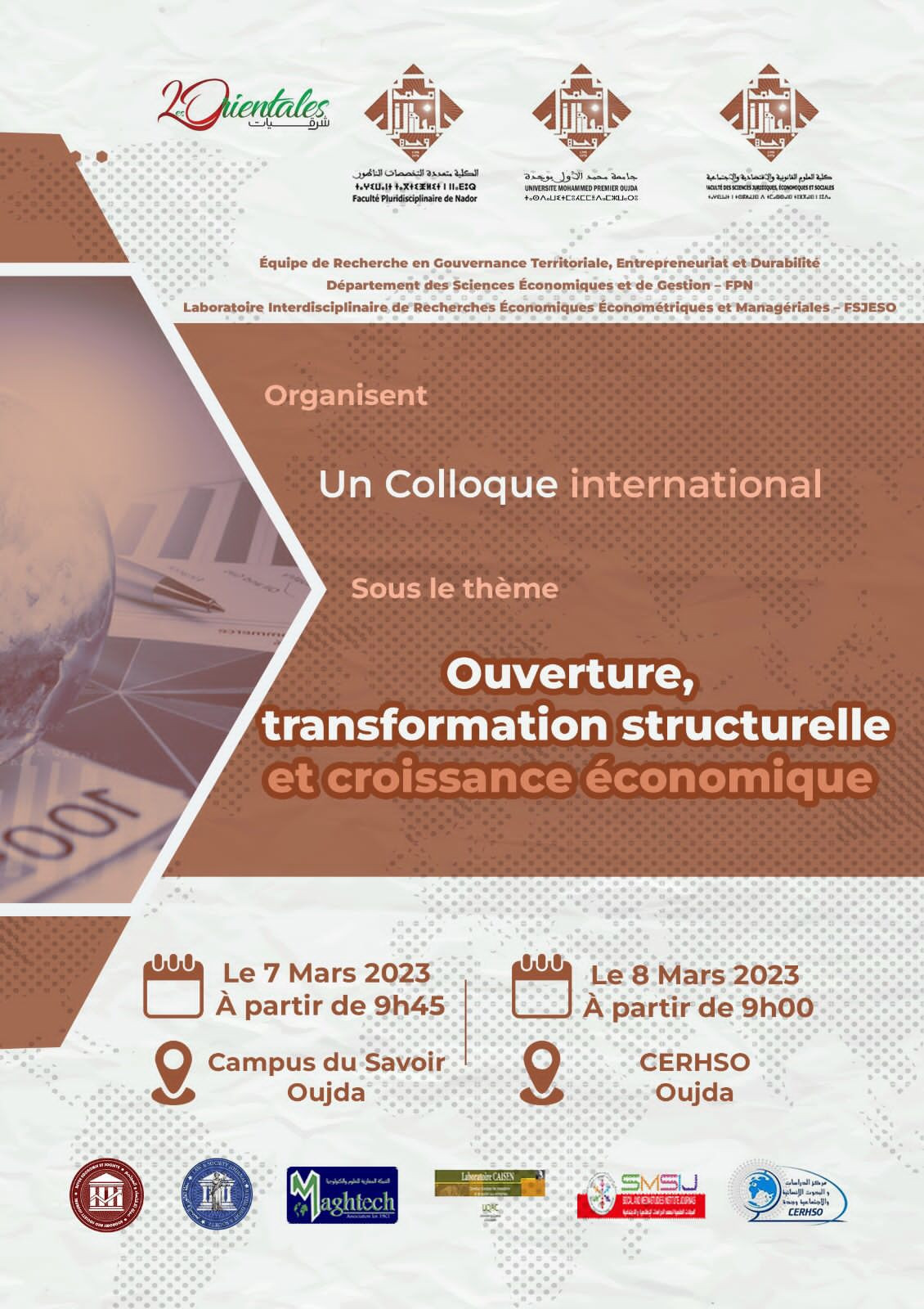 Colloque international: Ouverture, transformation structurelle et croissance économique